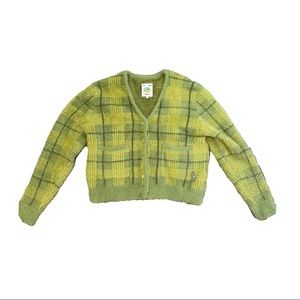 unif small ty cardigan in multi green
